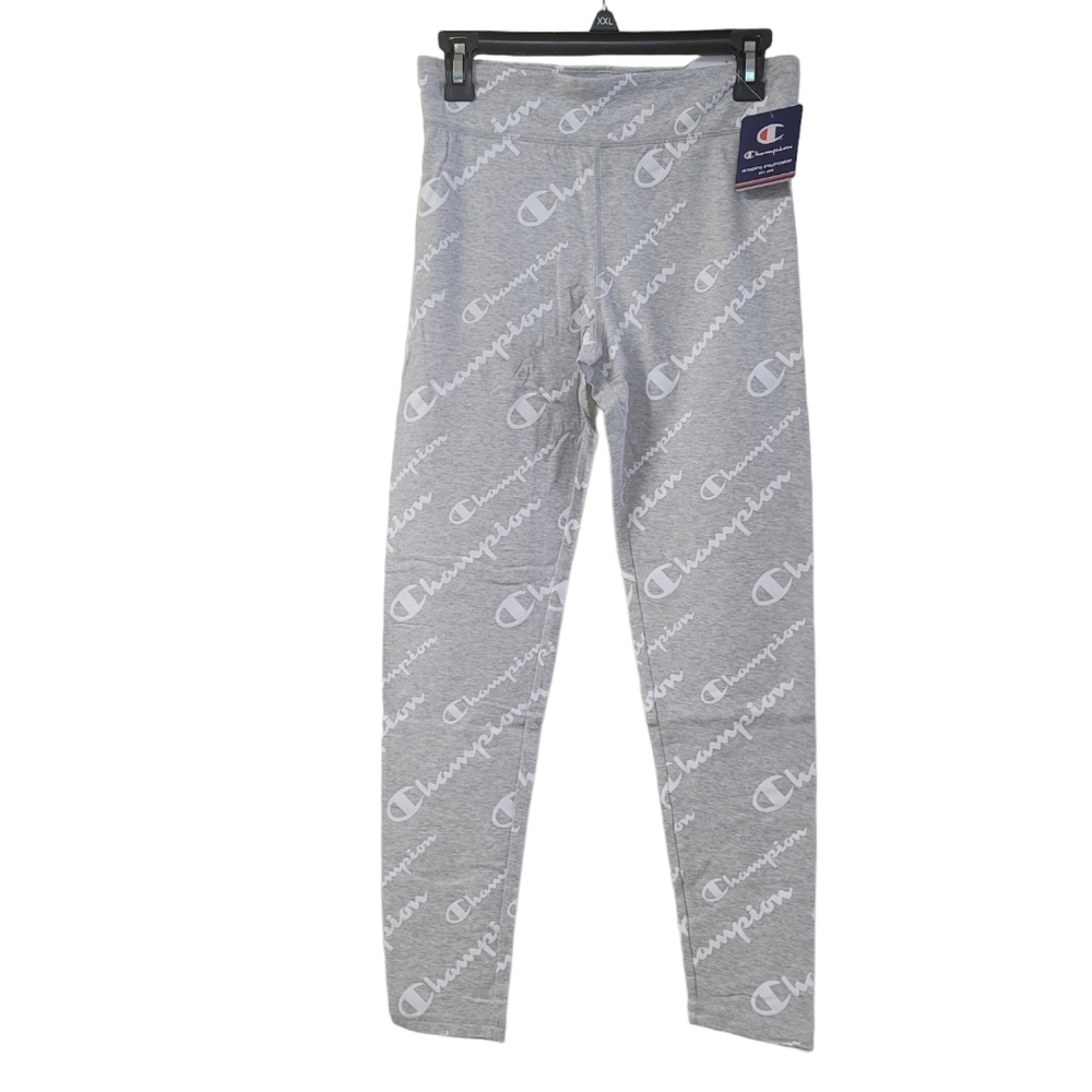 Champion Gray Scripted Leggings, XLarge